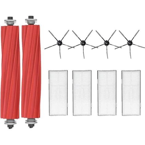 Kit di ricambi per aspirapolvere Roborock S7, S7 Plus, S7 MaxV e S7 MavV Ultra: 2 spazzole principali, 4 filtri dell'aria, 4 spazzole laterali. (1/4)