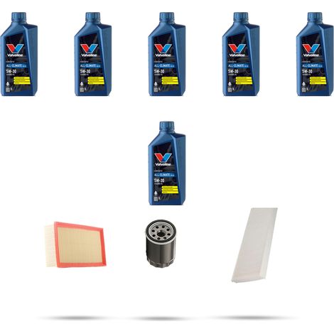 Kit tagliando 3 FILTRI e 6L OLIO compatibile con Peugeot 807 3.0 V6 150kw dal 2002 (1/5)