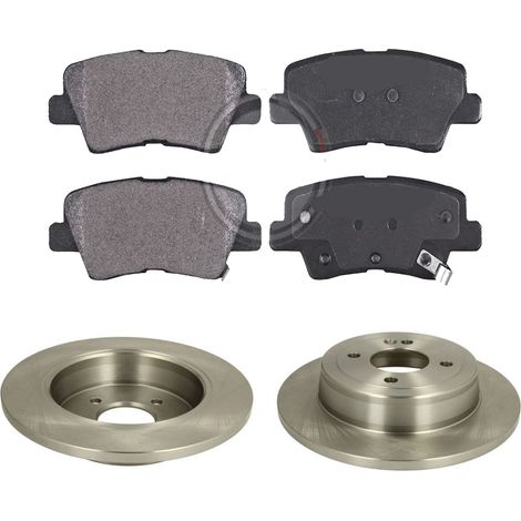 KIT FRENI POSTERIORI compatibile con KIA STONIC (YB) - DISCHI + PASTIGLIE OEM: FDB5041 / 18225 /SOSTITUZIONE DIRETTA/BASSA POLVERE/SILENZIOSO