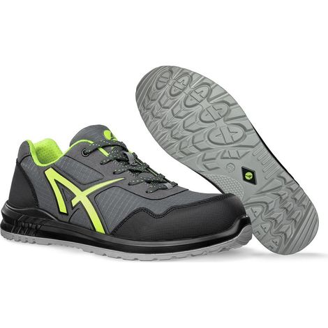 Sneaker di sicurezza bassa senza metallo Albatros DRIFTER GREEN S1P SRC Grigio scuro / Verde 41 (1/5)