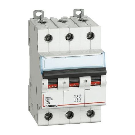 Interruttore Bticino magnetotermico 3P 6A 3 moduli FA83C6