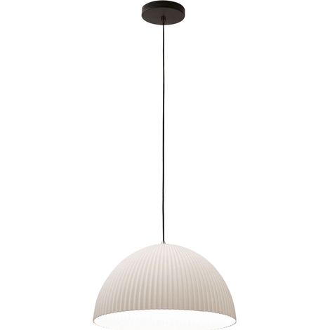 Suspension Carola Ø360 Mm E27 10 W, Structure En Métal Et Plastique D'Origine Végétale, Blanc, Ip20, Classe 1 - Carola Design (1/3)
