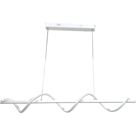 Lampadario led a sospensione 36 watt lampada moderna twist bianco luce calda 3000k (1/4)