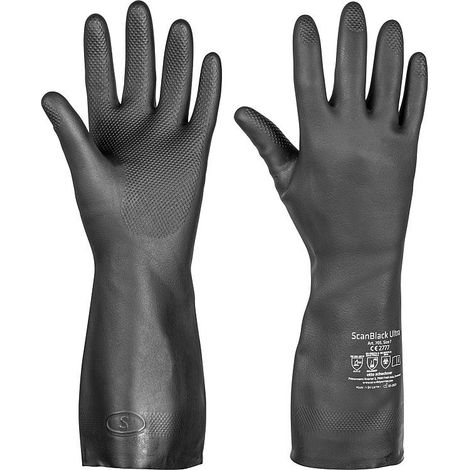 Gants de travail, Neoprène protection chimique, taille 9