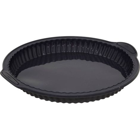 Moule à tarte 26cm silicone silitop noir rouge - 5five (1/4)
