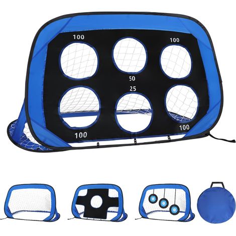 But de football 4 en 1, avec 4 modes de jeu et un sac de transport, idéal pour le jardin, les enfants, la plage, le parc, l'entraînement, l'aire de jeux, la cour arrière et le jardin. (1/5)