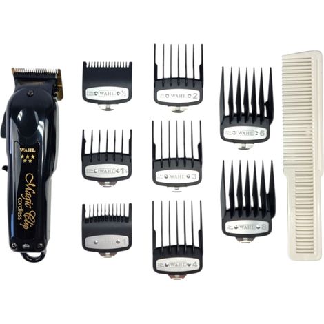 Tondeuse cheveux sans fil – Lame Staggertooth pour coupe précise – Lames acier carbone titane – Batterie rechargeable – Wahl
