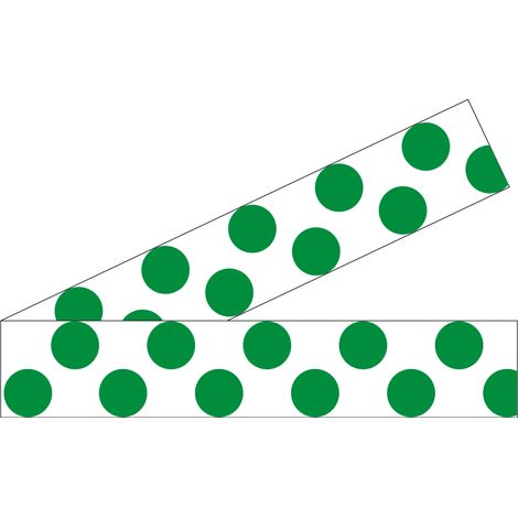 Lot 2 bandes 52mm x 1m - Double Ronds Vert - 4640198