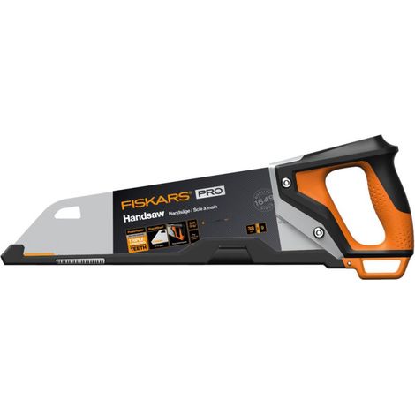Fiskars PowerTooth sierra de mano 38 cm acero inoxidable (1/3)
