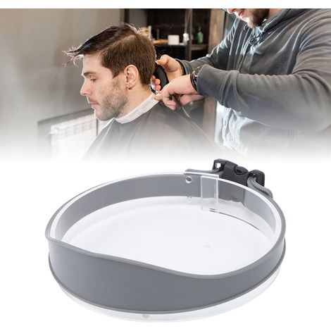 Tondeuse à cheveux incurvée en silicone de deuxième génération, à monter soi-même, avec gabarit de rasage et guide de coupe - Outil de coiffure gris (1/5)