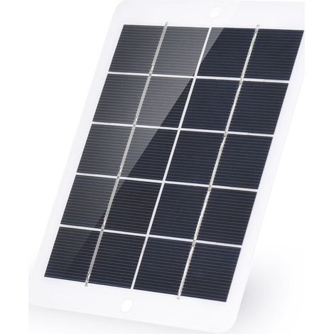 Jeffergarden Kit de pompe à air solaire pour aquarium, oxygénateur et aérateur avec panneau solaire 3W 5V, tuyau et 2 pierres à bulles. (1/5)