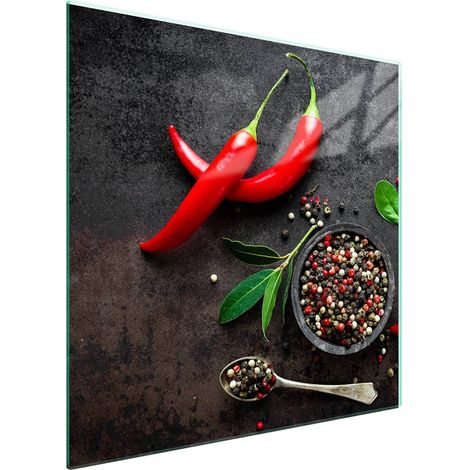 Glas-Kochfeldschutz 50x52 Chili (1/5)