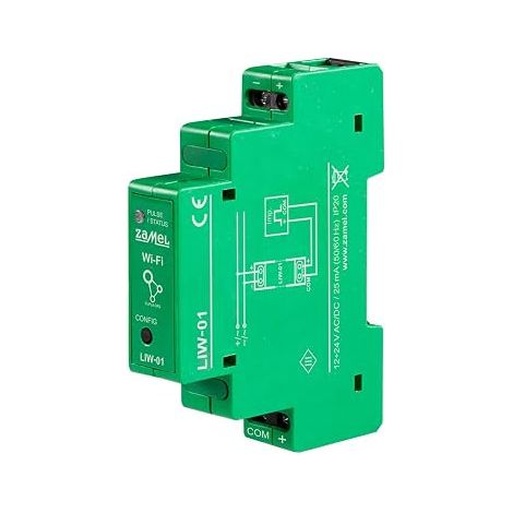 Compteur d'impulsions LIW-01 - 12-24V - Wi-Fi - Mesure Énergie, Eau et Gaz