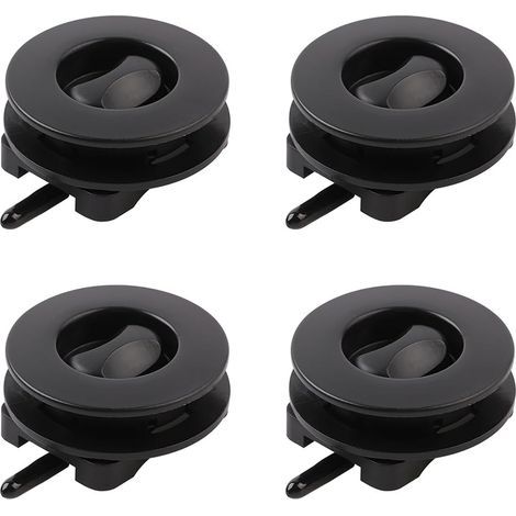 Lot de 4 clips pour tapis de voiture, poignées de fixation plastiques avec boucle antidérapante, fixation universelle (1/5)