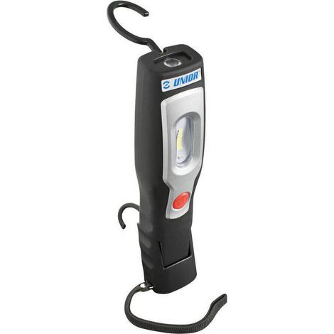 Lámpara de inspección UNIOR 620237, Batería recargable, Soporte magnético, Negra (1/4)