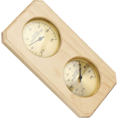 Thermomètre De Sauna Et Hygromètre Intérieur Moniteur De Température Ambiant Précis Pour Maison Et Sauna Outil De Mesure Mural (1/5)