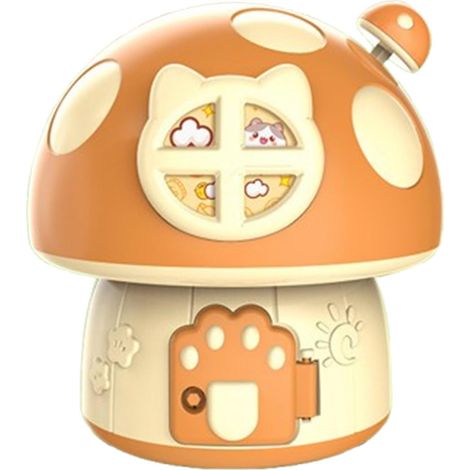 Porte-monnaie champignon lapin kaki, tirelire de bureau mignonne et créative, style anti-perte (1/5)