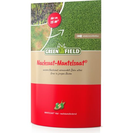 Greenfield Nachsaat-Mantelsaat 0,275 kg - verjüngt den Rasen (1/2)