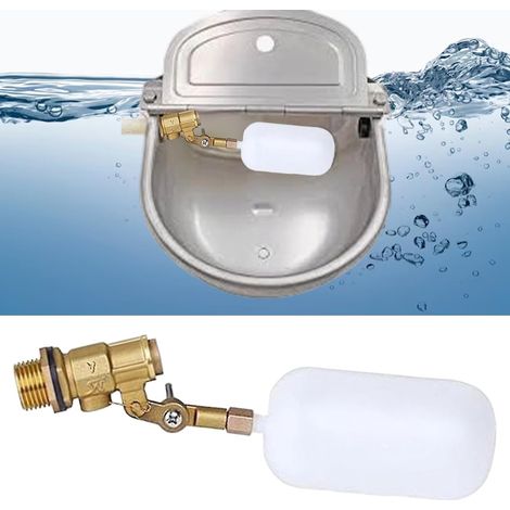 1/2" Vanne à Flotteur Automatique, Valve Contrôle Du Niveau D'eau En Acier Inoxydable 304, Robinet à Flotteur avec Bras Réglable, Robinet à Flotteur D'eau pour Réservoirs D'eau, Piscines, Tours D'eau (1/5)