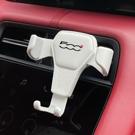 Pour Fiat 500X Blanc - Support de téléphone portable réglable pour grille d'aération de voiture, Support, Sup (1/4)