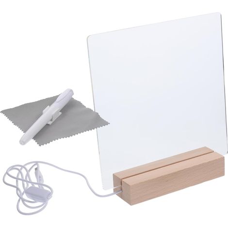 Ensemble Tableau Affichage Lumineux Memo Board Erasable avec (1/5)