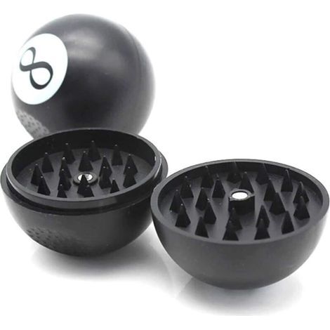 Molinillo de especias de 56 mm de diámetro, 2 capas, con imán, ideal para usar en casa y de viaje. (1/4)