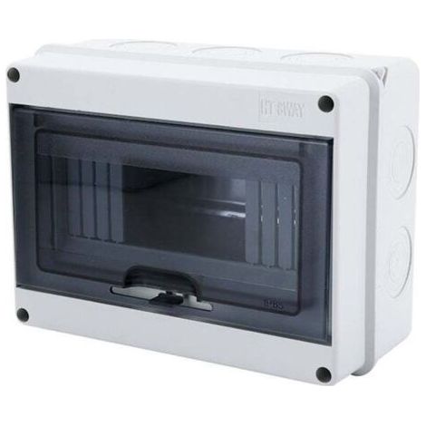 Coffret Electrique Etanche Exterieur, IP65 8 Modules Ableaux à Disjoncteurs éLectriques Boitier, Boitier de Jonction pour Utilisation à l'extérieur