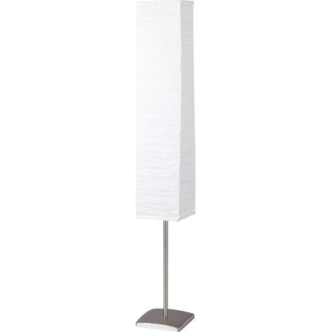 Lampadaire 1L E14 Titane/Papier Blanc 18 x 145 cm (1/5)