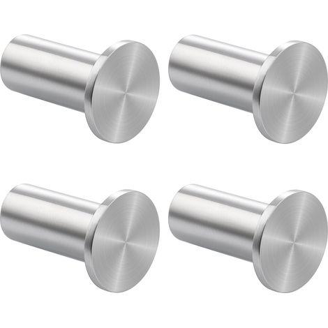 4 Crochets Muraux Acier Inoxydable 45MM Fixation Vis Salle de Bain Cuisine Chambre (1/5)