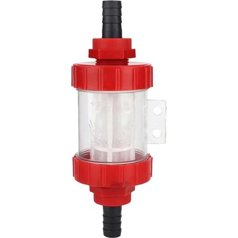 Filtro dell'acqua a rete da 14 mm/15 mm/19 mm per irrigazione del giardino, acquario e spruzzatore agricolo, tubo in plastica trasparente (14 mm) (1/4)