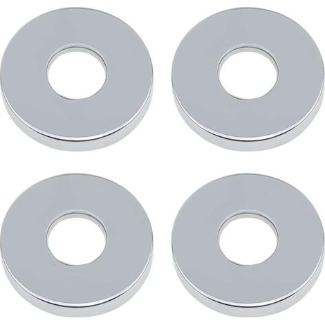 Rosace Robinet Mitigeur Douche 4 Pièces Chromées Rosasse Ouvrante Robinetterie 26mm (3/4 ") Acier Inoxydable Rosace Plomberie Plate Basse for Cuisine Salle de Bain (1/4)