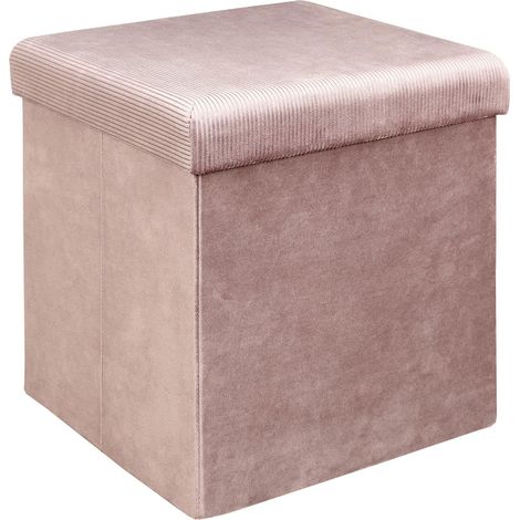 Pouf côtelé et velours collection DIANE (1/5)