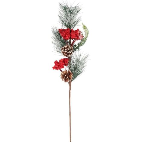 Lärchenzweig mit Eberesche, 45 cm, rot (1/3)