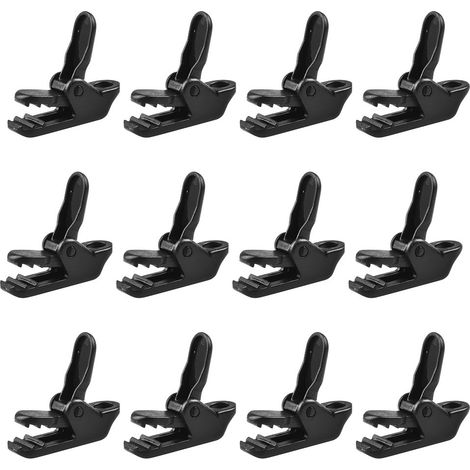 12 Stück Campingclips, Markisen- und Planenclips, Planenklemmen, Planenclips