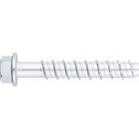 25 vis à béton D. 14 x 130 mm tête hexagonale homologué ETE option 1 zingué