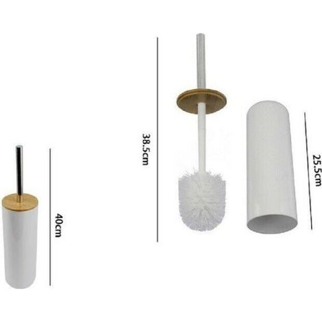 Trade Shop - Toilet Toilet Toilet Brush Door White Bathroom Finishes Wood 69485 -