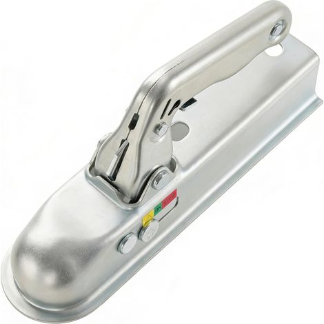 Tete Attelage Remorque,800KG 50MM,Tête D'attelage Remorque,Attache Remorque,Tete Crochet Attelage Voiture pour Tube Carré,50MM,Griffe D'attelage, Attelage De Remorque(Argenté) (1/5)