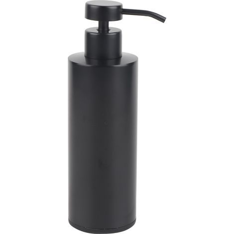 Black stainless steel kitchen soap dispenser, bathroom, manual press-on container, household supplies (1/5)