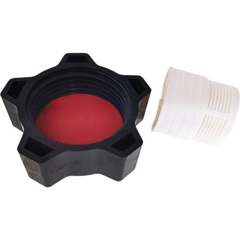 Tapón de drenaje, junta incluida, rosca de precisión, plástico duradero, para filtro de arena superior (1/5)