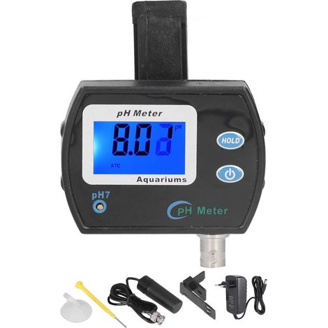 Testeur de pH numérique LCD PH-900 avec sonde remplaçable pour analyse précise de l'eau, prise EU 220V (1/5)