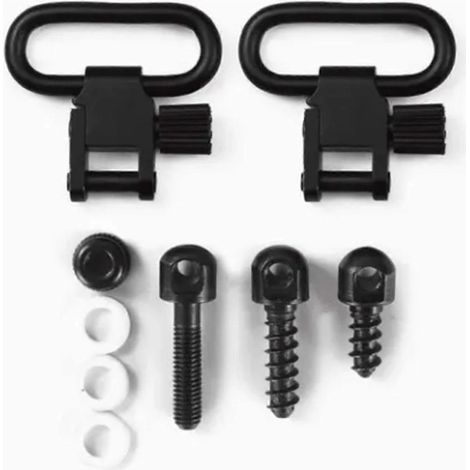 Base de boucle QD 1 pouce, fer robuste, dégagement rapide, 3 vis, 2 boucles pour sangles (1/4)