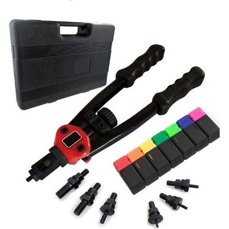 Pistola rivettatrice manuale con mandrini M3 M4 M5 M6 M8 M10 M12.Art-01123