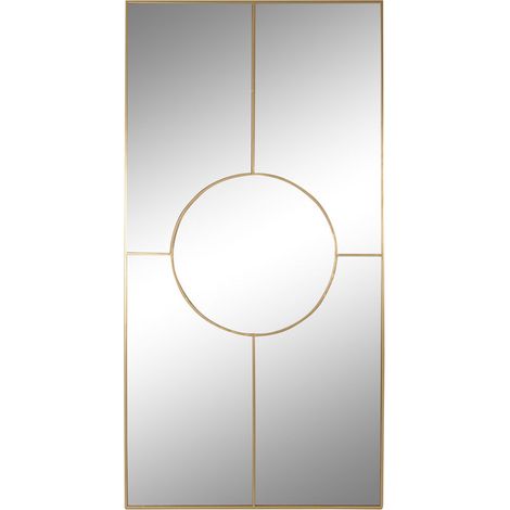 Espejo Hierro Cristal 90X2X180 Dorado (1/4)