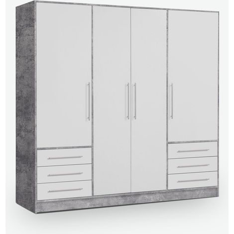 Felippo  Legno laminato - Grigio chiaro / bianco (1/5)
