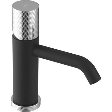 Sapho Ultratap - Grifo de lavabo, negro mate/cromo UT002TBC (1/2)
