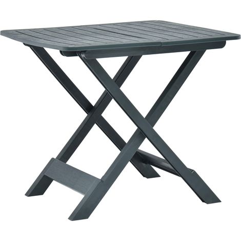 Gartentisch Klappbar Grün 79x72x70 cm Kunststoff