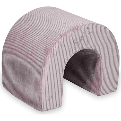 Tunnel de jeu en mousse lavande velours côtelé (1/5)