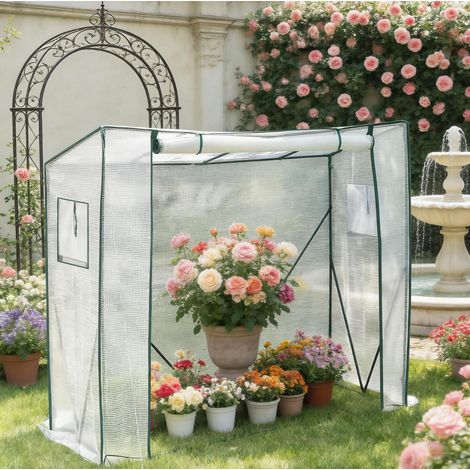 Invernadero de jardín con 8 estantes 200x77x169 cm OKMYHOME (1/5)