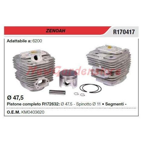 Cilindro pistone segmenti ZENOAH motosega 6200 R170417