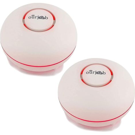 Lot de 2 détecteurs de fuite d'eau pour la sécurité de la maison, cuisine, salle de bain, sous-sol (1/5)